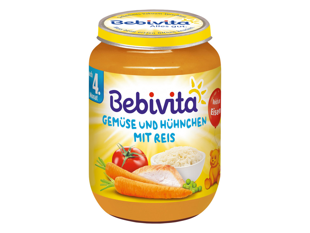 BEBIVITA Gemüse und Hendl mit Reis