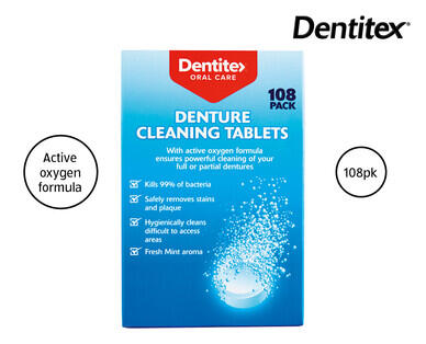 Denture Cleaning Tablets – Regular 108pk or Whitening 96pk