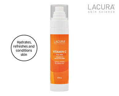 Lacura Skin Science Vitamin C Foaming Gel Cleanser or Vitamin C Toner Mist 120ml