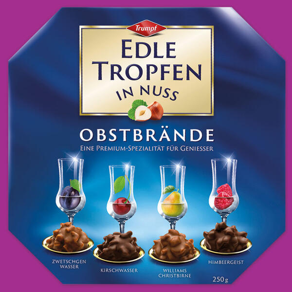 Edle Tropfen in Nuss