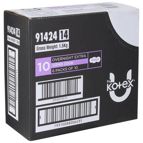 Regular Overnight Extra Pads 60 Pack