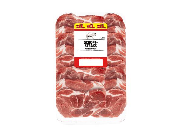 Frische Schopfsteaks