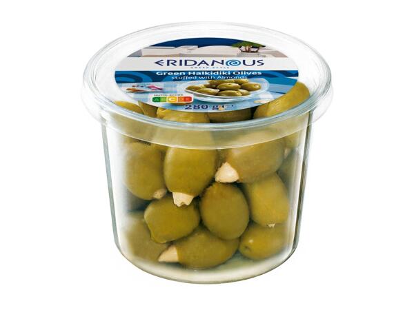 Eridanous Green Halkidiki Olives stuffed with Almonds