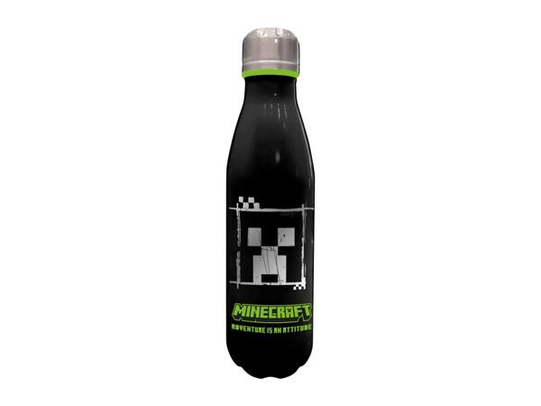 Minecraft Stainless Steel Black Drinks Bottle