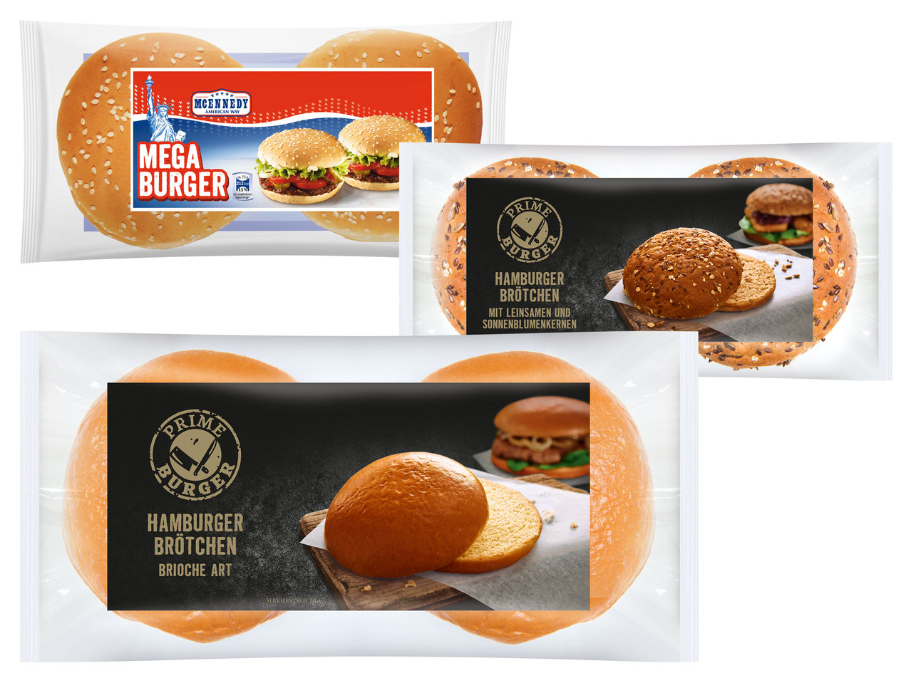 MCENNEDY/PRIME BURGER Burgerbrötchen