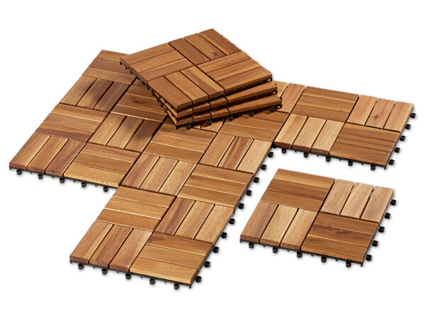 Holzfliesen, 10 Stück