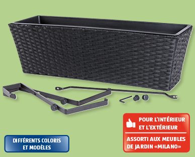Jardinière de balcon aspect tressé GARDENLINE(R)