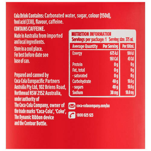 Coke Classic 36 Pack 375ml