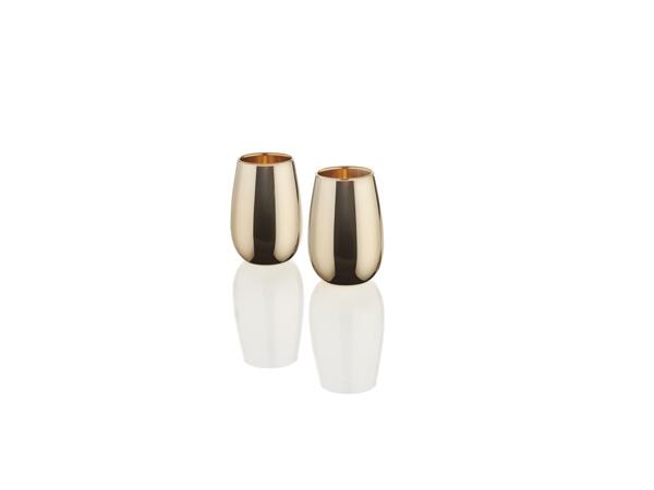 Wine glasses or tumblers, 2 pieces