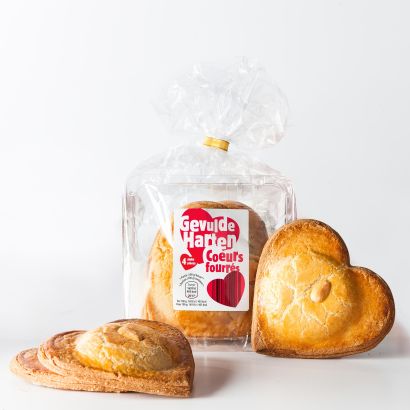 Gâteau fourré en forme de coeur