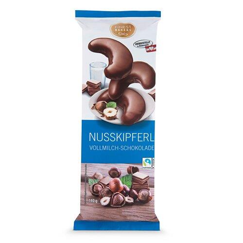 FINEST BAKERY Schoko Nuss Kipferl, Vollmilch