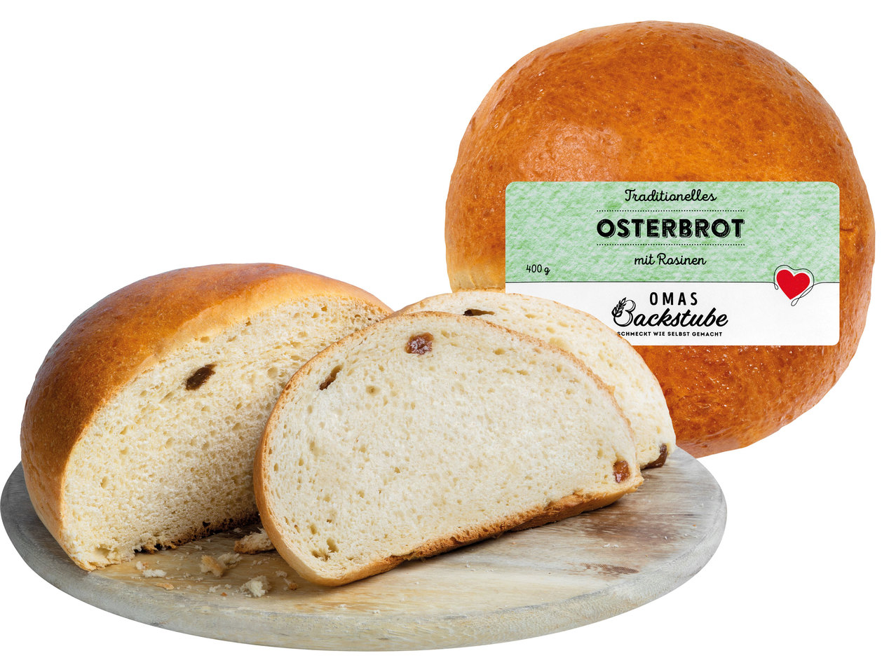 OMAS BACKSTUBE Osterbrot mit Rosinen