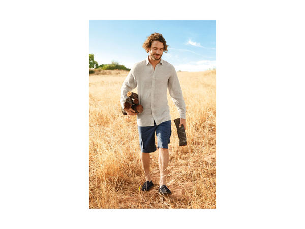 Livergy Men's Linen Blend Bermuda Shorts1