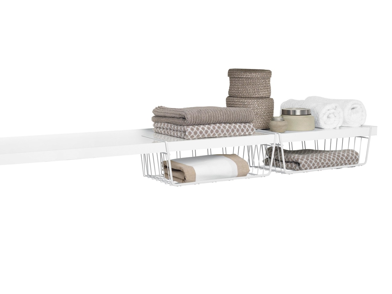 Shelf Storage Baskets, 2 pieces or Shelf Dividers, 2 pieces