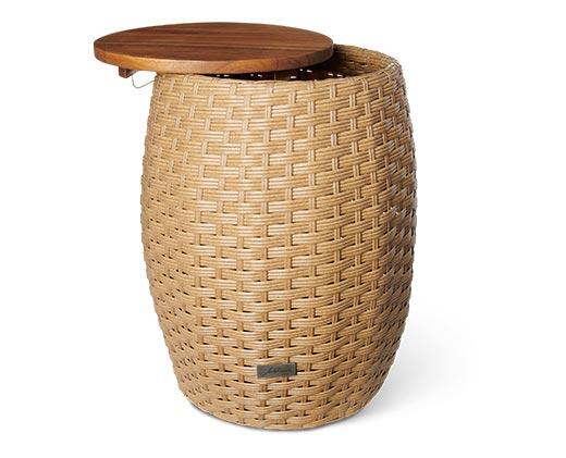 Belavi Rattan Storage Table