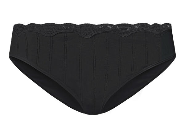 Esmara Ladies' Lace Trim Briefs - 2 Pack
