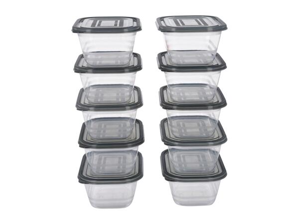 Silvercrest 0.6L Food Storage Containers - 10 Pack