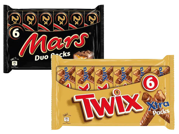 Mars, Twix oder Snickers Duo-Pack