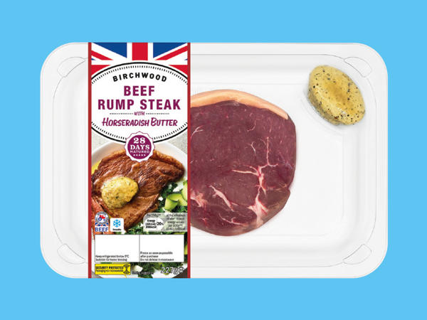 28-Day Matured 2 Beef Rump Steak with Horseradish Butter