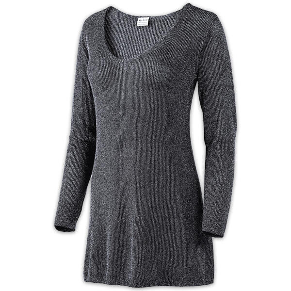 Eleganter Long-Pullover