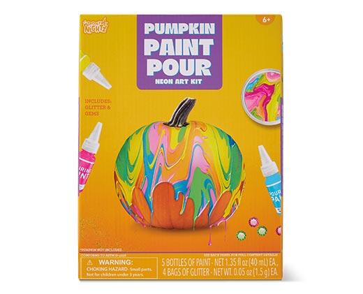Paper Magic Pumpkin Paint Pour