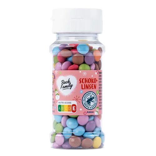 BACK FAMILY Lentilles de chocolat multicolores
