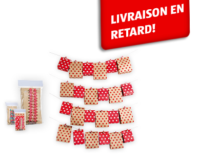 Calendrier de l'avent sac cadeau