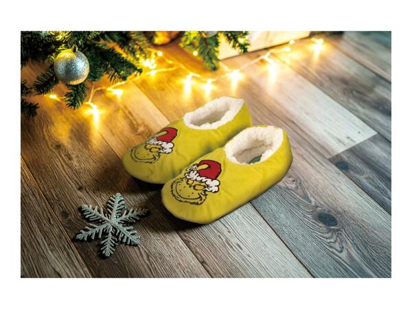 Kids' Grinch In A Hat Slippers