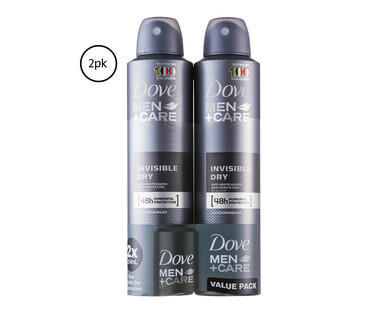 Dove Antiperspirant Aerosol Deodorant 2 x 127g or 2 x 150g