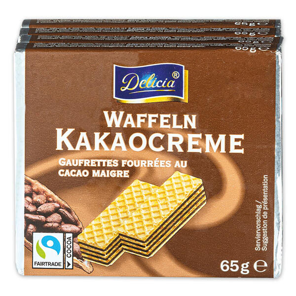 Waffeln gefüllt