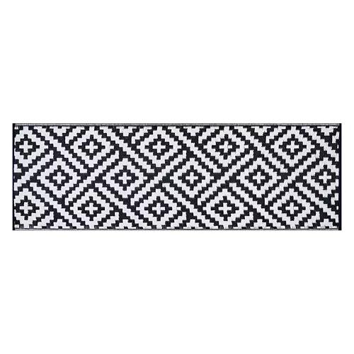 2' x 6' Reversible Indoor/Outdoor Runner - Navy/White Diamond
