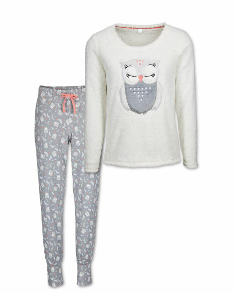 Avenue Ladies' Owl Fleece Pyjamas