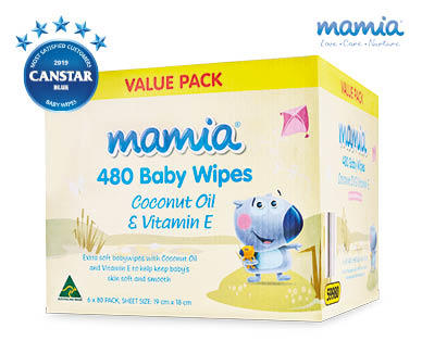 Baby Wipes 6 x 80pk