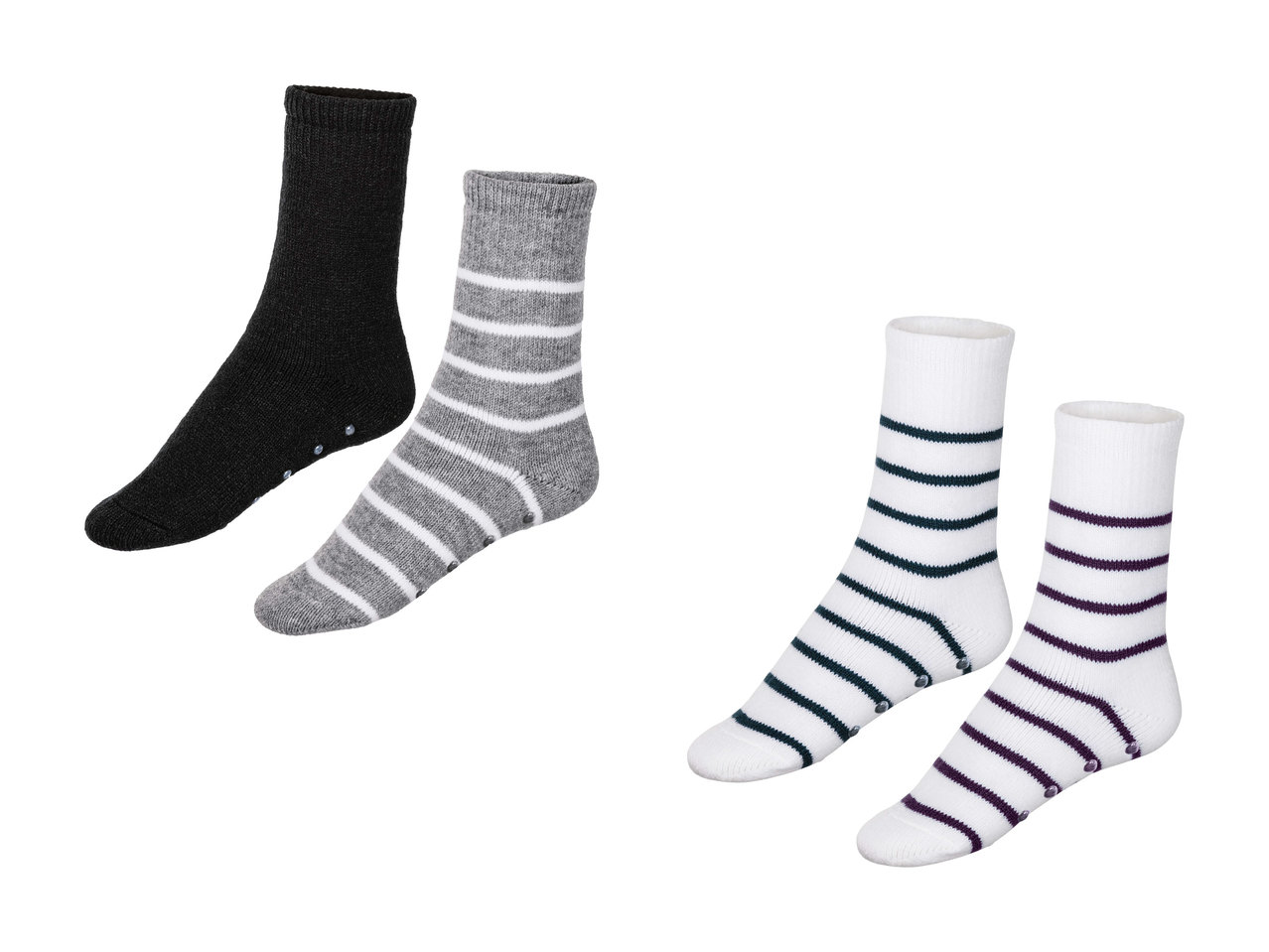 Chaussettes thermorégulatrices pour femme, 2 paires1