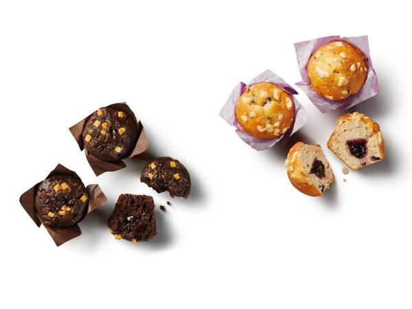 ČOKOLÁDOVÝ/BORŮVKOVÝ MUFFIN