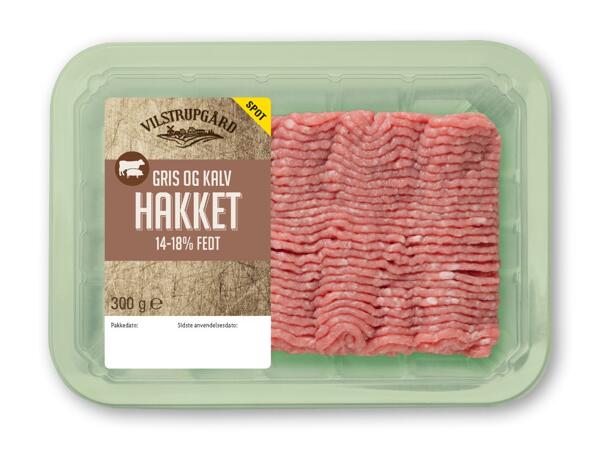 Hakket gris eller hakket gris og kalv