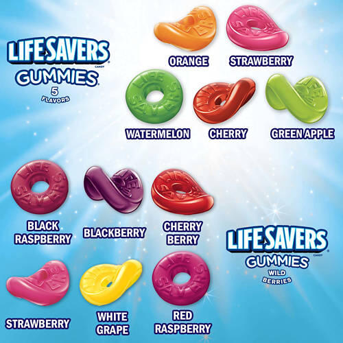 LIFE SAVERS Gummy Candy, Collisions, 7 oz Bag