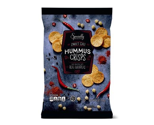 Specially Selected 
 Sweet Chili or Feta, Garlic & Herb Hummus Crisps
