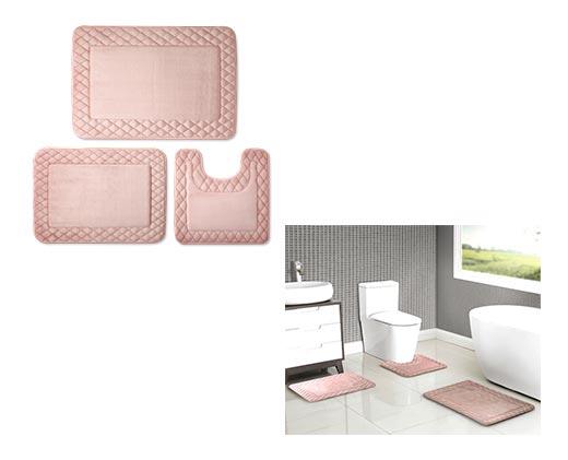 Huntington Home 
 3-Piece Memory Foam Bath Mat Set