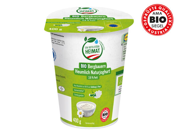 Bio-Heumilch Naturjoghurt cremig