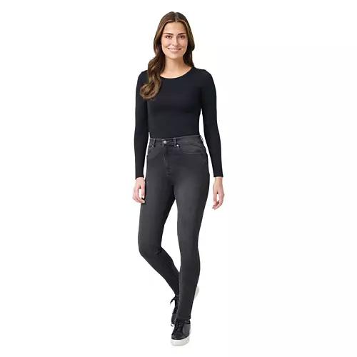 Ladies Premium Jeggings - Dark Gray, XL