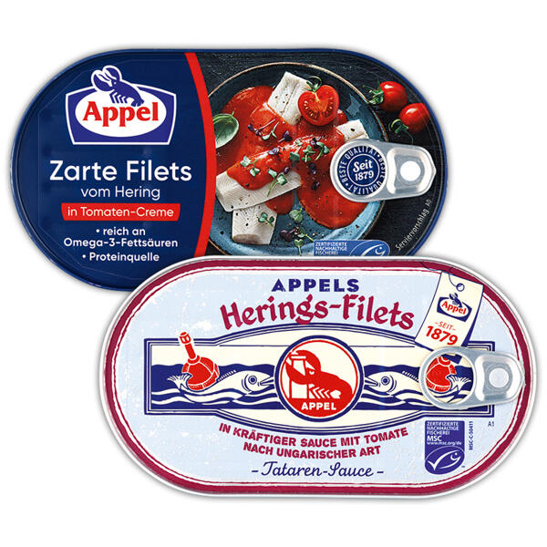 Zarte Filets vom Hering