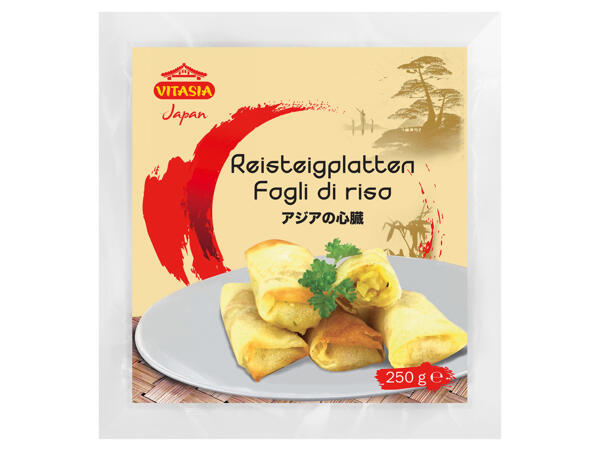 Rice sheets for spring rolls