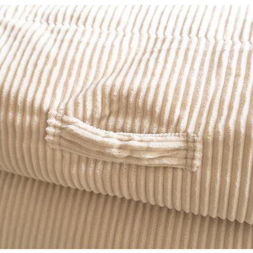 HOME DELUXE Sitzsack COZY inkl. Hocker, beige