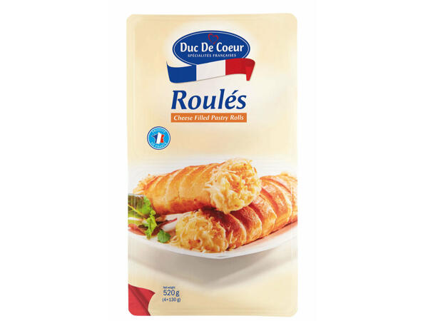 Petits roulés au fromage à passer au four
