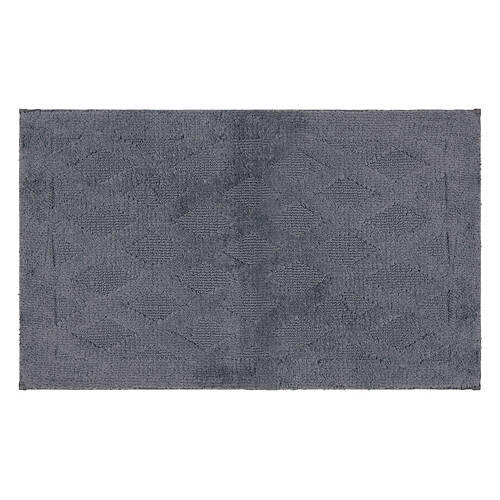 20" x 32" Knitted Memory Foam Bath Rug - Gray Diamond