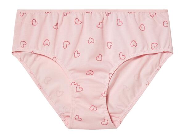 Esmara Girls' Pink Pure Cotton Knickers - 4 Pack