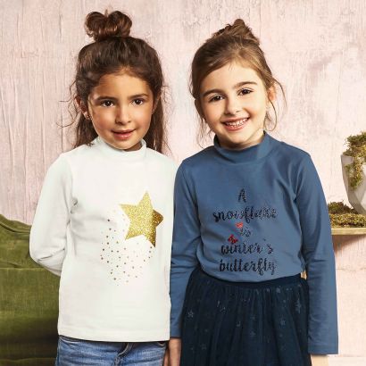 Sweat-shirt à paillettes pour filles, 2 pcs