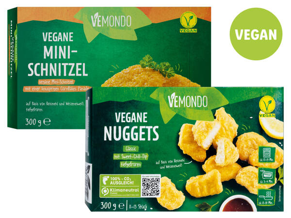 Vegane Schnitzel oder Nuggets