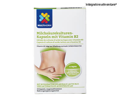 MULTINORM CAPSULE DI COLTURE DI ACIDO LATTICO CON VITAMINA B2